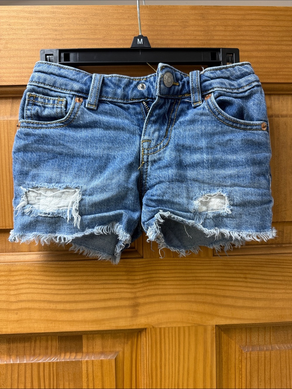 Cat & Jack Blue Distressed Denim Shorts